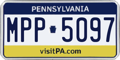 PA license plate MPP5097
