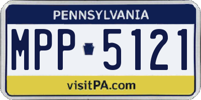 PA license plate MPP5121