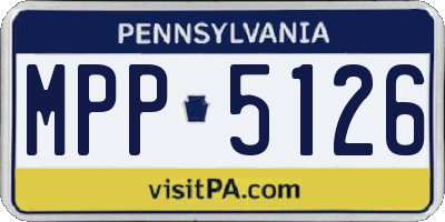 PA license plate MPP5126