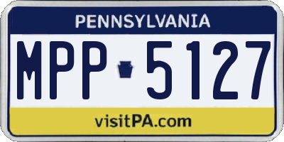 PA license plate MPP5127