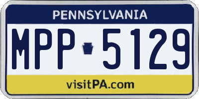 PA license plate MPP5129