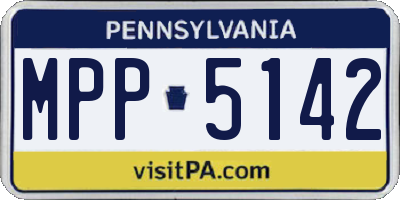 PA license plate MPP5142