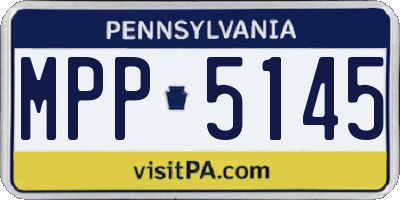 PA license plate MPP5145
