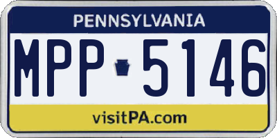 PA license plate MPP5146