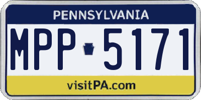 PA license plate MPP5171