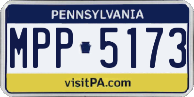 PA license plate MPP5173