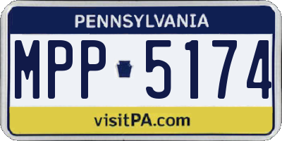PA license plate MPP5174