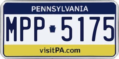 PA license plate MPP5175
