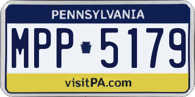 PA license plate MPP5179