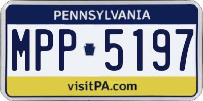PA license plate MPP5197