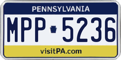 PA license plate MPP5236