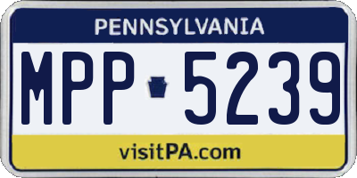 PA license plate MPP5239