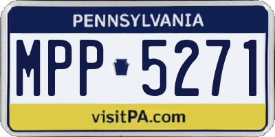 PA license plate MPP5271