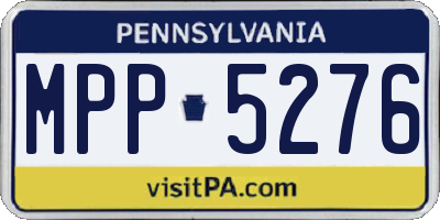 PA license plate MPP5276