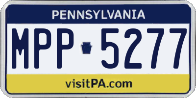 PA license plate MPP5277
