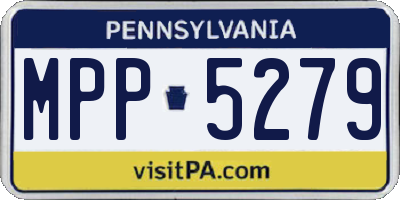 PA license plate MPP5279