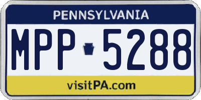 PA license plate MPP5288