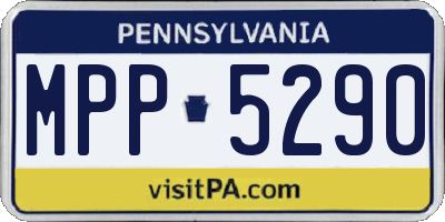 PA license plate MPP5290