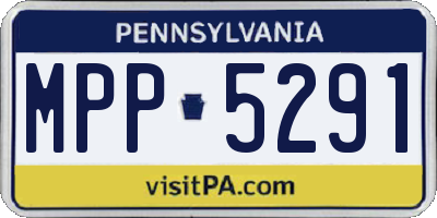 PA license plate MPP5291
