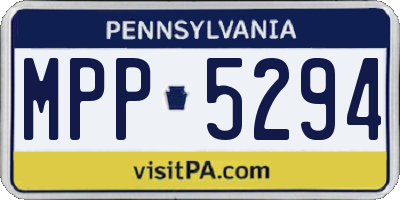 PA license plate MPP5294