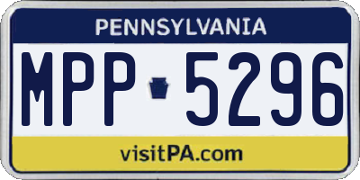 PA license plate MPP5296