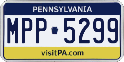 PA license plate MPP5299