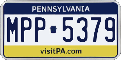 PA license plate MPP5379