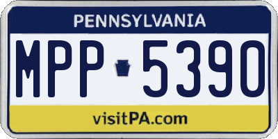 PA license plate MPP5390