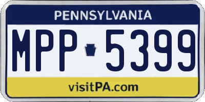 PA license plate MPP5399