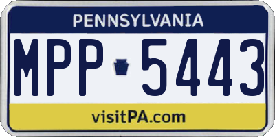 PA license plate MPP5443