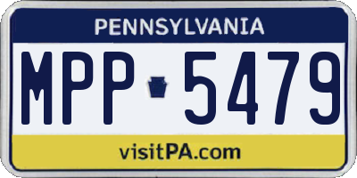 PA license plate MPP5479