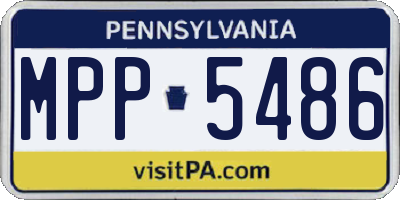 PA license plate MPP5486