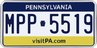 PA license plate MPP5519