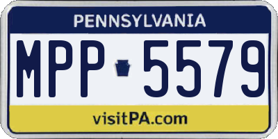 PA license plate MPP5579
