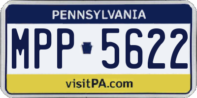 PA license plate MPP5622