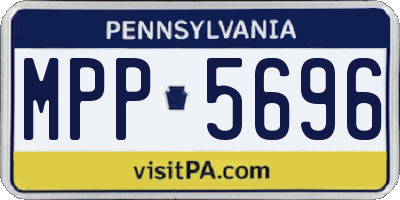 PA license plate MPP5696
