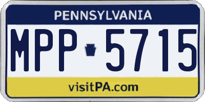 PA license plate MPP5715