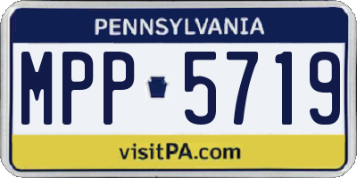 PA license plate MPP5719