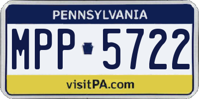 PA license plate MPP5722