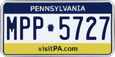 PA license plate MPP5727