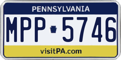 PA license plate MPP5746