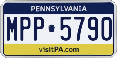 PA license plate MPP5790