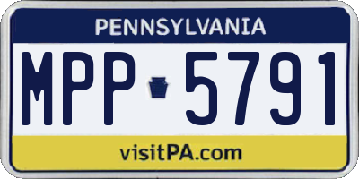 PA license plate MPP5791