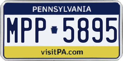 PA license plate MPP5895