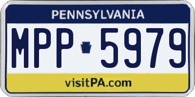 PA license plate MPP5979