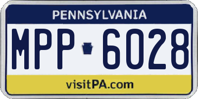 PA license plate MPP6028