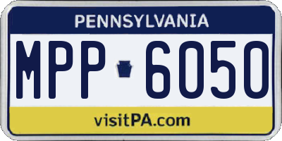 PA license plate MPP6050