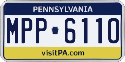 PA license plate MPP6110