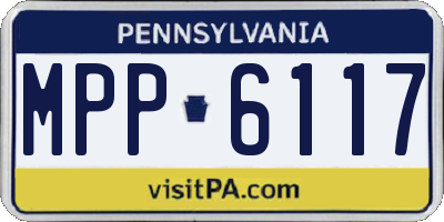 PA license plate MPP6117