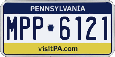 PA license plate MPP6121